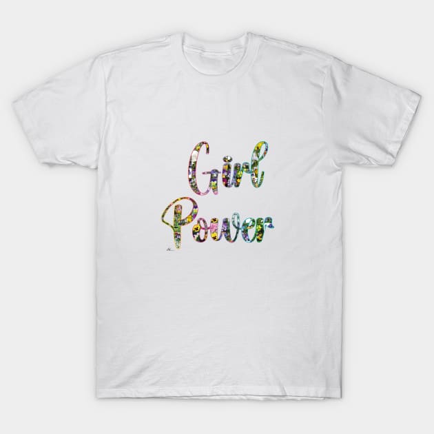 Girl Power flower Design T-Shirt by Symbolsandsigns